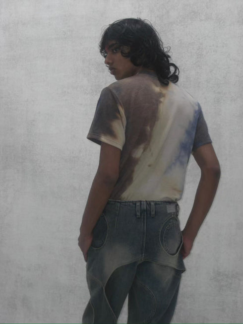 GOA TEE -TIEDYE PURPLE MIX-